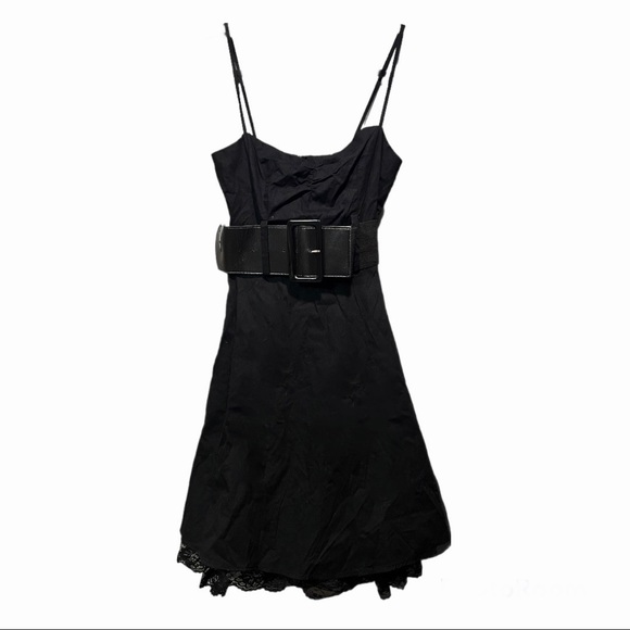 B Darlin Dresses & Skirts - B. Darlin fit & flare belted black dress